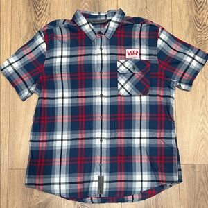 Harley-Davidson Plaid Shirt - Navy, Red, and White